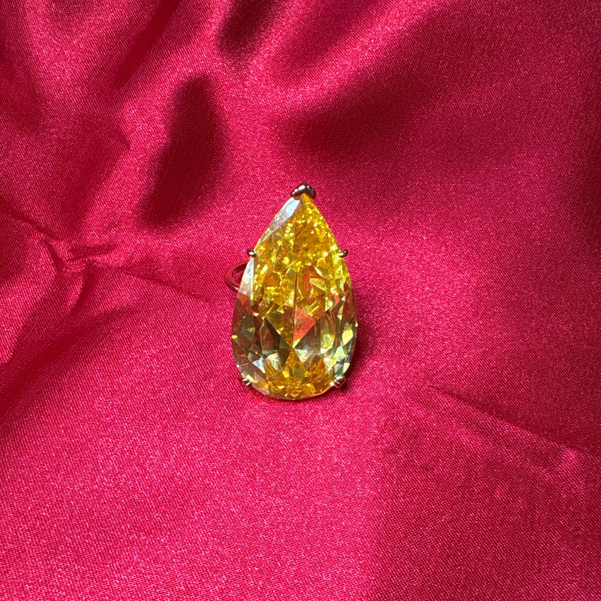 Canary Yellow Statement Ring