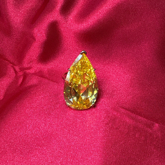 Canary Yellow Statement Ring