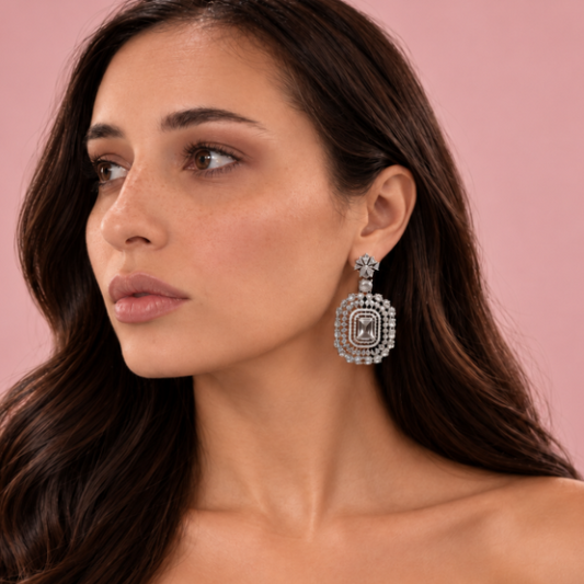 Deco Statement Drop Earrings